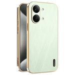 KADEM For Xiaomi Redmi Turbo 5 Max 5G Case Electroplating Silk Texture PU + TPU Phone Back Cover