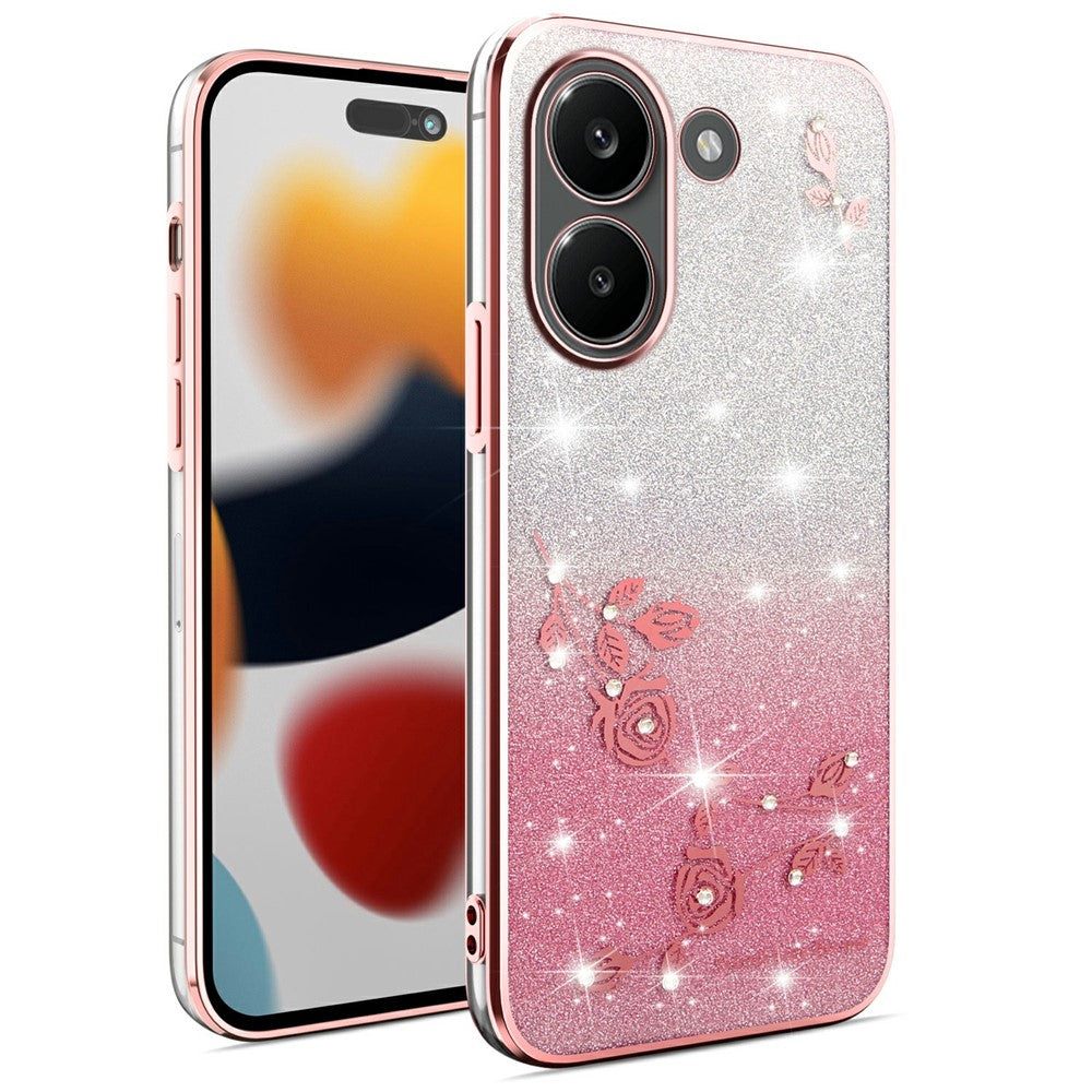 KADEM För Xiaomi Redmi Turbo 5 5G Skal Blomma TPU Flexibelt Gradient mobilskal