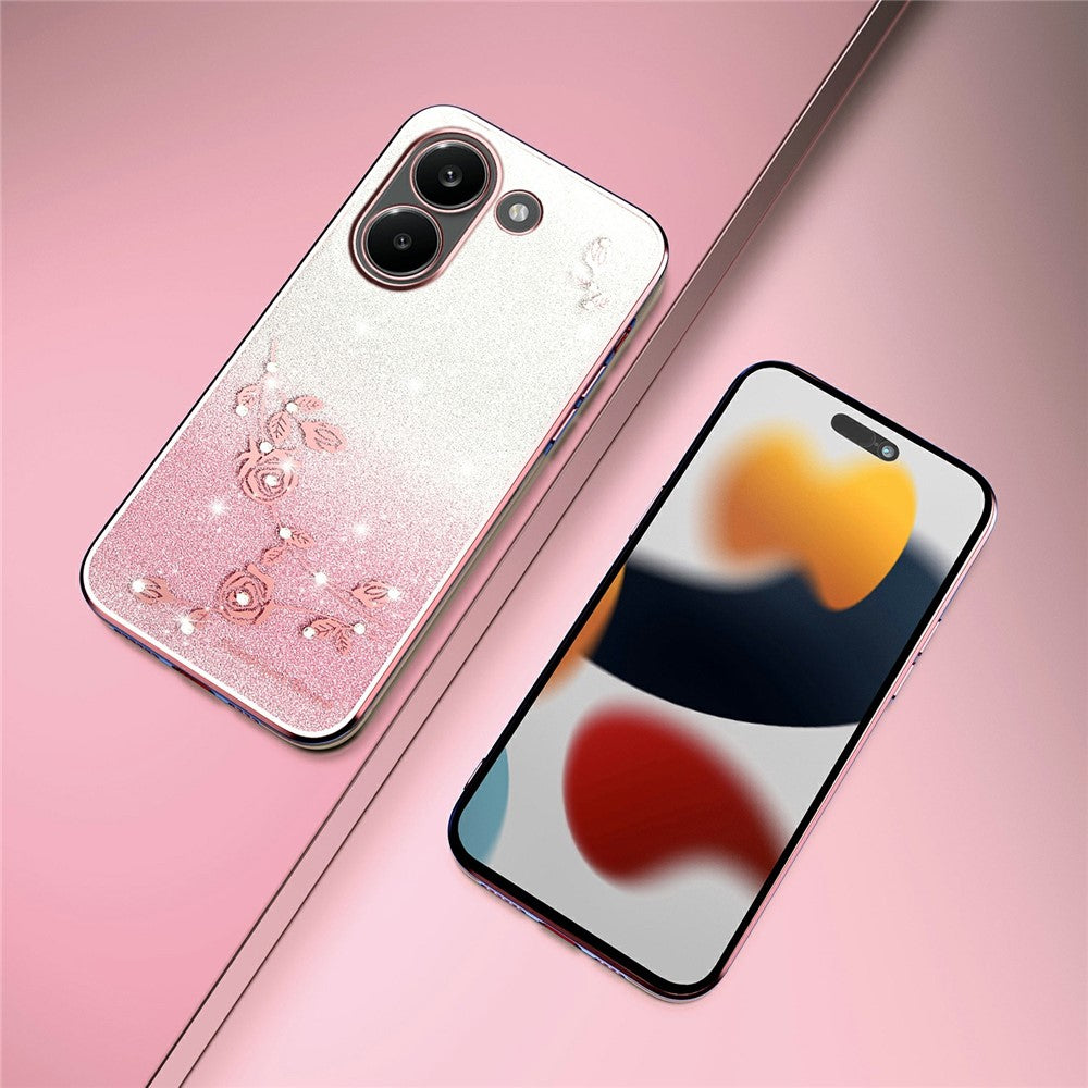 KADEM För Xiaomi Redmi Turbo 5 5G Skal Blomma TPU Flexibelt Gradient mobilskal