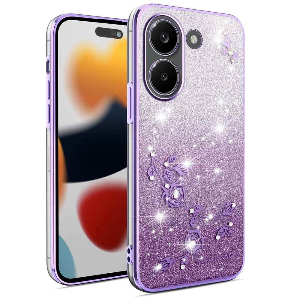 KADEM För Xiaomi Redmi Turbo 5 5G Skal Blomma TPU Flexibelt Gradient mobilskal