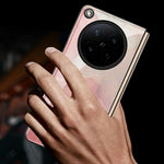 For Oppo Find N6 5G Back Case Marble Pattern Tempered Glass + PC Hybrid Phone Cover