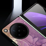 For Oppo Find N6 5G Case Marble Texture PU Leather Coated PC Foldable Phone Cover