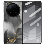 For Oppo Find N6 5G Case Marble Texture PU Leather Coated PC Foldable Phone Cover
