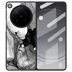 For Oppo Find N6 5G Case Marble Texture PU Leather Coated PC Foldable Phone Cover