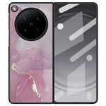 For Oppo Find N6 5G Case Marble Texture PU Leather Coated PC Foldable Phone Cover