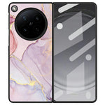 For Oppo Find N6 5G Case Marble Texture PU Leather Coated PC Foldable Phone Cover