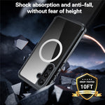 For Samsung Galaxy S24 Magnetic Case PC + TPU Phone Cover with PET Screen Film