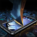 For Samsung Galaxy S24 Magnetic Case PC + TPU Phone Cover with PET Screen Film