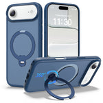 For iPhone Air Magnetic Case Compatible with MagSafe Rotary Kickstand PC + TPU Shockproof Phone Cover