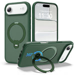 For iPhone Air Magnetic Case Compatible with MagSafe Rotary Kickstand PC + TPU Shockproof Phone Cover