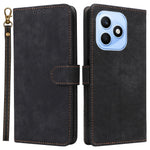 For Honor X8d 4G cover punge RFID-blokerende PU læder telefon cover stativ med strop