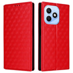 Til Honor X8d 4G Etui Pung Rombepræget PU Læder Telefoncover
