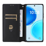 Til Honor X8d 4G Etui Pung Rombepræget PU Læder Telefoncover