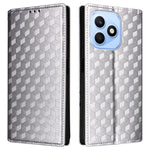 Til Honor X8d 4G Etui Pung Rombepræget PU Læder Telefoncover