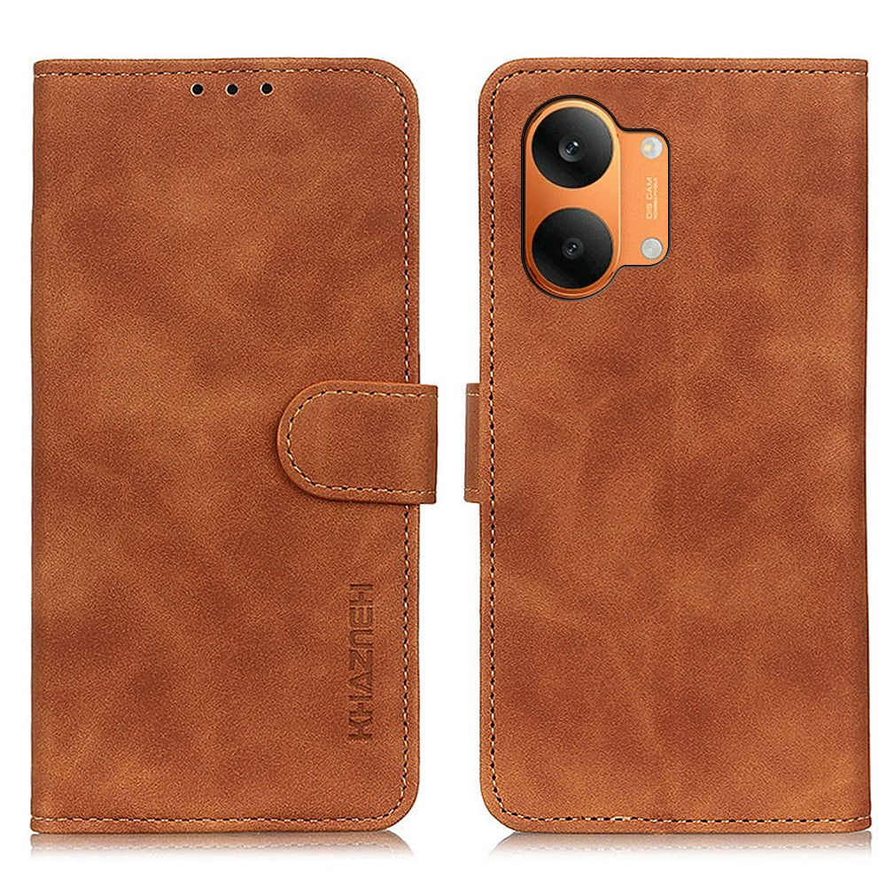 KHAZNEH For Xiaomi Redmi Turbo 5 Max 5G  /  Poco X8 Pro Max 5G Case PU Leather Retro Texture Phone Cover