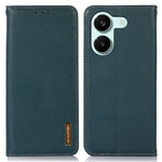 KHAZNEH For Xiaomi Redmi Turbo 5 5G Case Wallet Genuine Cow Leather Phone Cover Nappa Texture