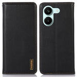 KHAZNEH For Xiaomi Redmi Turbo 5 5G Case Wallet Genuine Cow Leather Phone Cover Nappa Texture