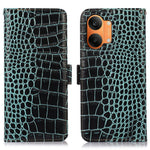 For Xiaomi Redmi Turbo 5 Max 5G Case RFID Blocking Wallet Crocodile Texture Genuine Cow Leather Phone Cover