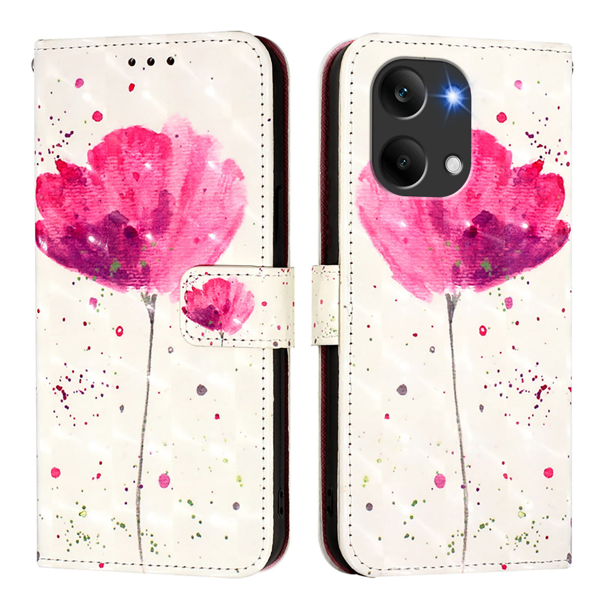 For Xiaomi Poco X8 Pro Max 5G / Xiaomi Redmi Turbo 5 Max 5G Leather Case Pattern Printing Wallet Stand Mobile Cover with Strap