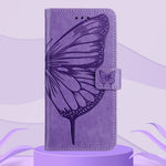 For Xiaomi Poco X8 Pro Max 5G / Xiaomi Redmi Turbo 5 Max 5G Wallet Case with Wrist Strap Butterfly Imprint Leather Phone Cover