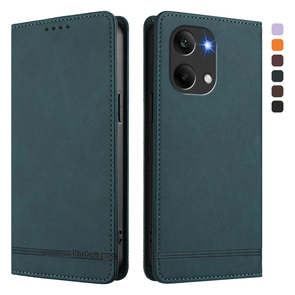 For Xiaomi Poco X8 Pro Max 5G / Xiaomi Redmi Turbo 5 Max 5G Case RINACASIS RC23 RFID Blocking Wallet Stand PU Leather Phone Cover