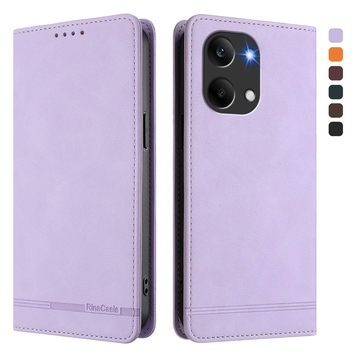 For Xiaomi Poco X8 Pro Max 5G / Xiaomi Redmi Turbo 5 Max 5G Case RINACASIS RC23 RFID Blocking Wallet Stand PU Leather Phone Cover