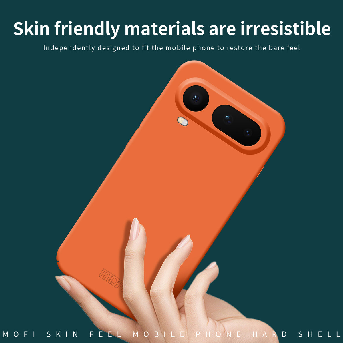 Mofi JK Qin-serien til Honor Magic8 Pro Air 5G, mobilcover med skin-touch, mat, anti-fingeraftryk, bagside