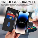 For Honor X8d 4G Wallet Case Leather Phone Cover Stand with Curved Line Design