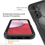 Samsung Galaxy A14 5G / A14 4G Hårt akryl + PC + mjukt TPU mobilskal Stötsäkert genomskinligt bakstycke