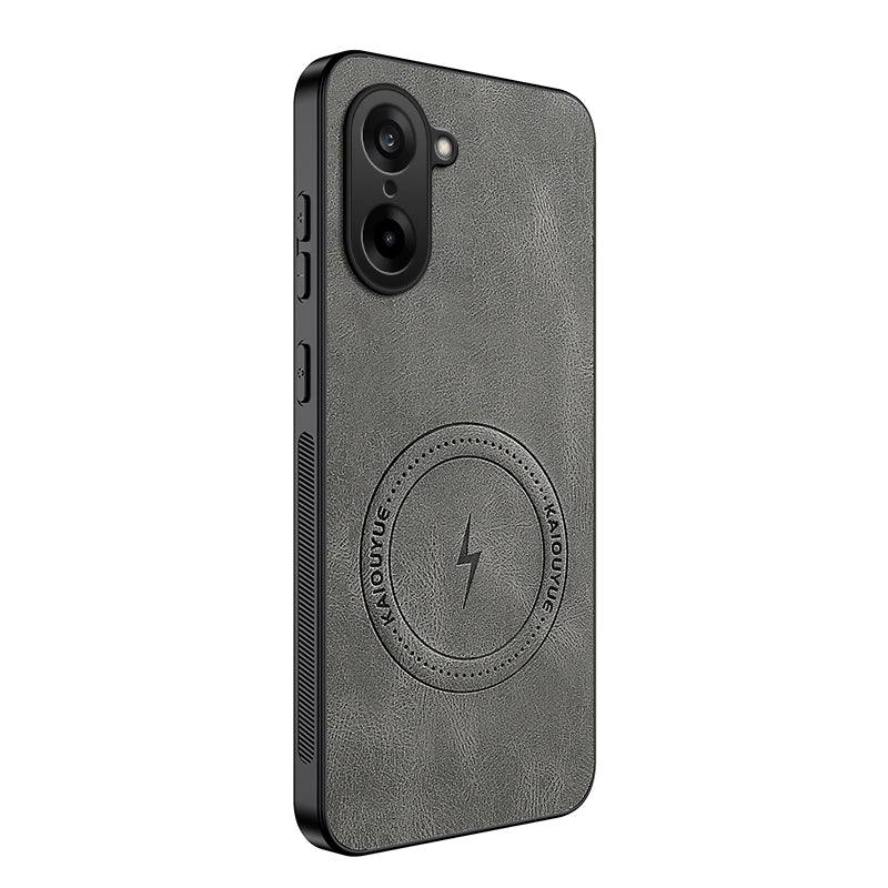 WANLONFENG Magnetiskt skal för OnePlus Ace 5 Racing 5G / OnePlus Nord CE5 5G SD1-serien, Nappatextur PC TPU-mobilskal
