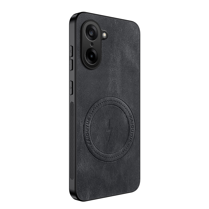 WANLONFENG Magnetiskt skal för OnePlus Ace 5 Racing 5G / OnePlus Nord CE5 5G SD1-serien, Nappatextur PC TPU-mobilskal