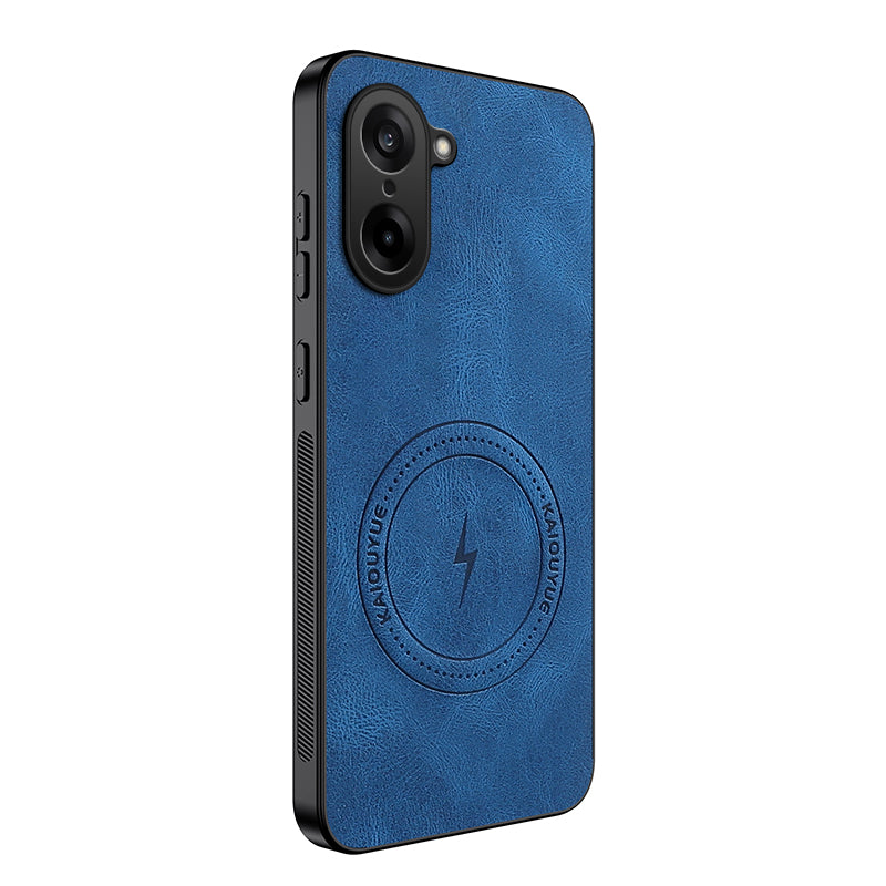 WANLONFENG Magnetiskt skal för OnePlus Ace 5 Racing 5G / OnePlus Nord CE5 5G SD1-serien, Nappatextur PC TPU-mobilskal