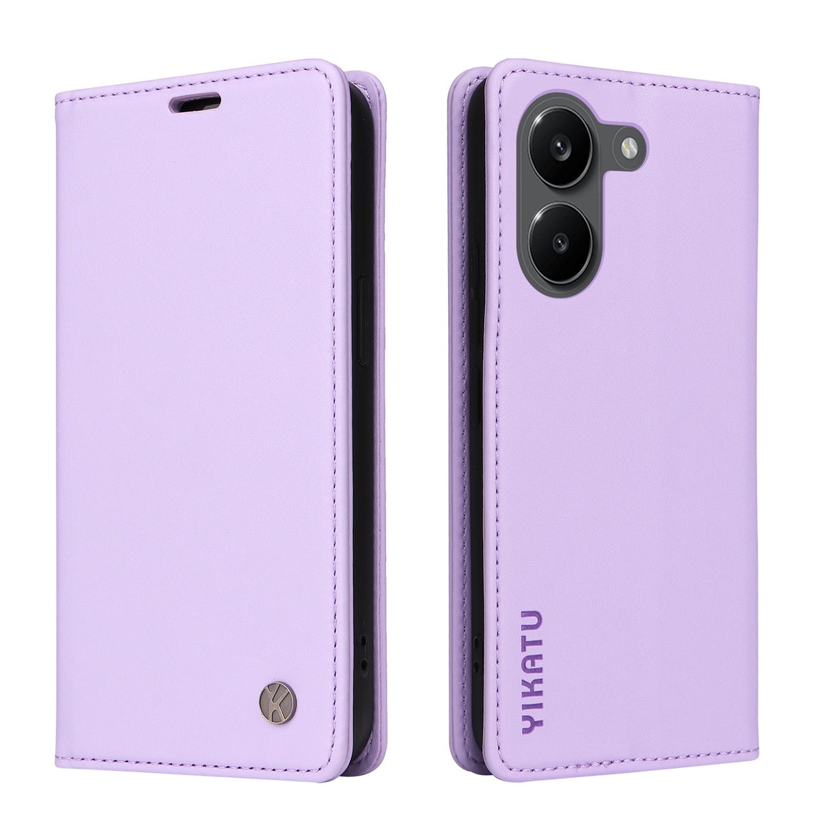 YIKATU For Xiaomi Poco X8 Pro 5G / Xiaomi Redmi Turbo 5 5G YK-001 Phone Cases Magnetic Closure PU Leather Mobile Cover