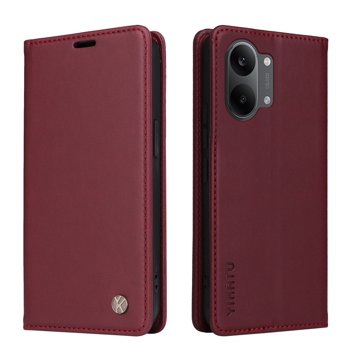 YIKATU For Xiaomi Poco X8 Pro Max 5G / Xiaomi Redmi Turbo 5 Max 5G YK-001 Phone Cases Magnetic Closure PU Leather Mobile Cover