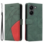 For Xiaomi Poco X8 Pro 5G / Xiaomi Redmi Turbo 5 5G Leather Phone Case Stand Wallet with Bi-colour Splicing Design