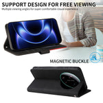 For Xiaomi 17 Ultra 5G Leather Phone Case Stand Wallet with Bi-colour Splicing Design