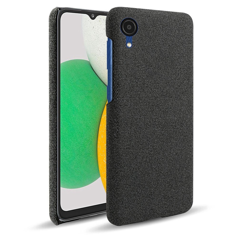 Til Samsung Galaxy A23e Støvtæt Mobiltelefoncover Solid Farve Hårdt PC+Stof Telefoncover