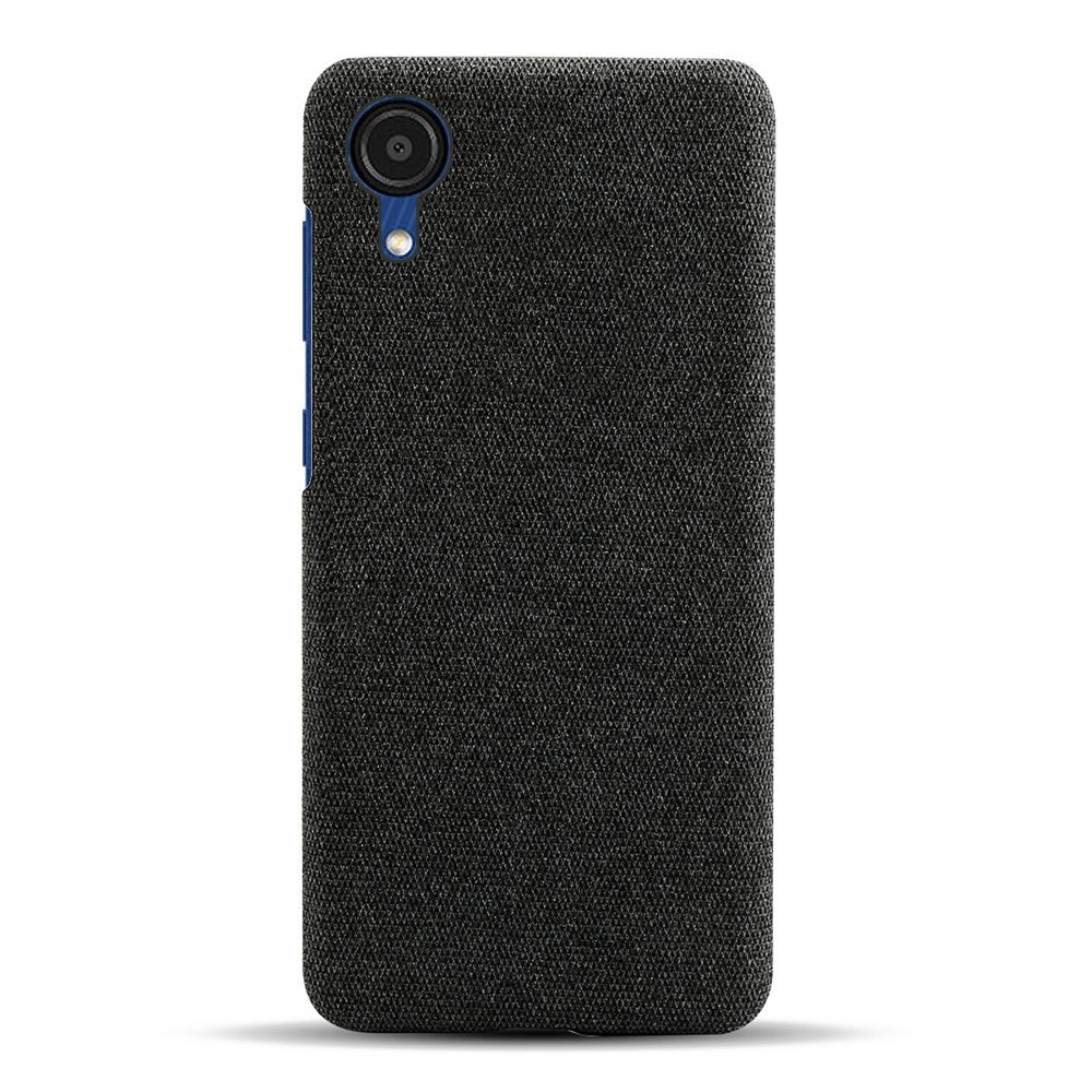 Til Samsung Galaxy A23e Støvtæt Mobiltelefoncover Solid Farve Hårdt PC+Stof Telefoncover
