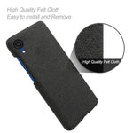 Til Samsung Galaxy A23e Støvtæt Mobiltelefoncover Solid Farve Hårdt PC+Stof Telefoncover