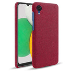 Til Samsung Galaxy A23e Støvtæt Mobiltelefoncover Solid Farve Hårdt PC+Stof Telefoncover