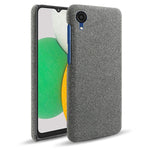 Til Samsung Galaxy A23e Støvtæt Mobiltelefoncover Solid Farve Hårdt PC+Stof Telefoncover