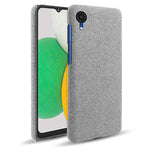 Til Samsung Galaxy A23e Støvtæt Mobiltelefoncover Solid Farve Hårdt PC+Stof Telefoncover
