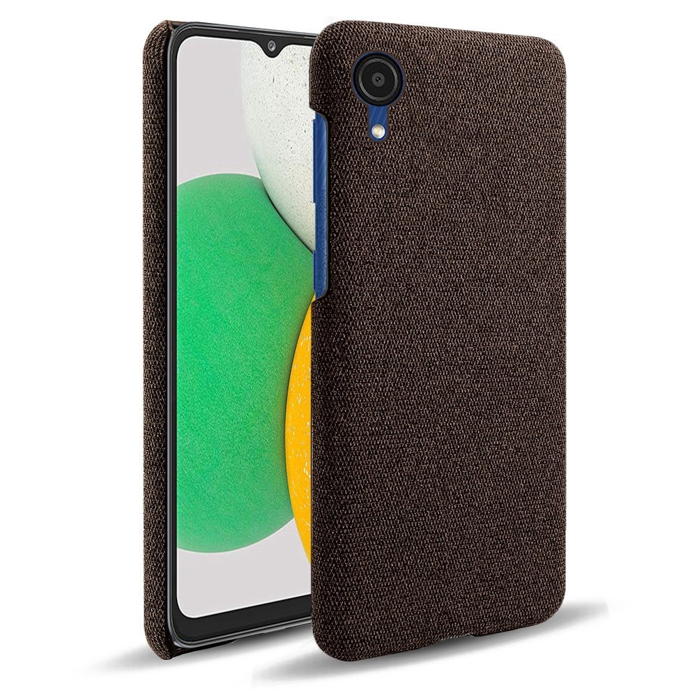 Til Samsung Galaxy A23e Støvtæt Mobiltelefoncover Solid Farve Hårdt PC+Stof Telefoncover