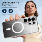 For Samsung Galaxy S26 Ultra Magnetic Case Sparkling Glitter TPU + Acrylic Phone Cover