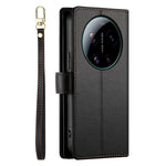 For Xiaomi 17 Ultra 5G Leather Case Zipper Pocket Wallet Phone Cover with Straps