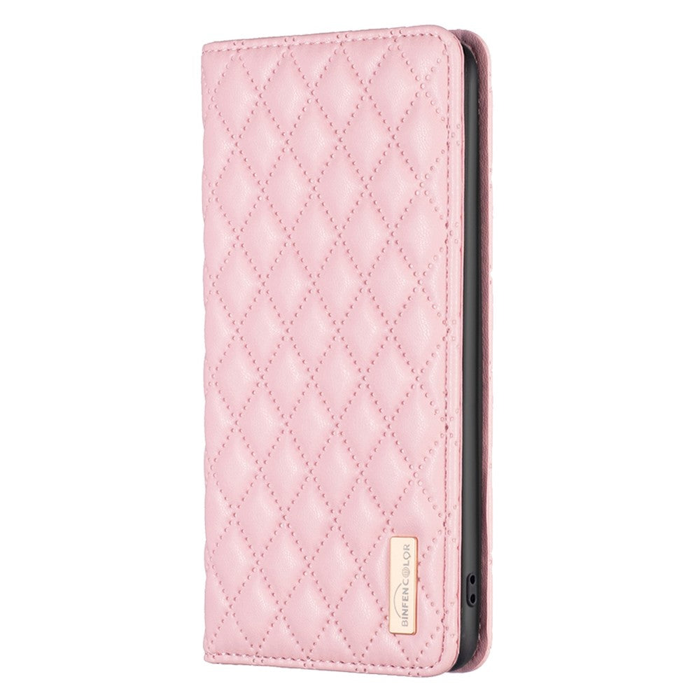 BINFEN COLOR BF Style-16 til Samsung Galaxy A54 5G PU-lædertelefoncover Med præget rombemønster Beskyttelsescover Magnetisk lukning Flipcover med stander/kortplads