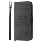For Xiaomi Poco X8 Pro 5G  /  Redmi Turbo 5 5G Wallet Case Flower Pattern PU Leather Phone Cover with Strap