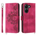 For Xiaomi Poco X8 Pro 5G  /  Redmi Turbo 5 5G Wallet Case Flower Pattern PU Leather Phone Cover with Strap