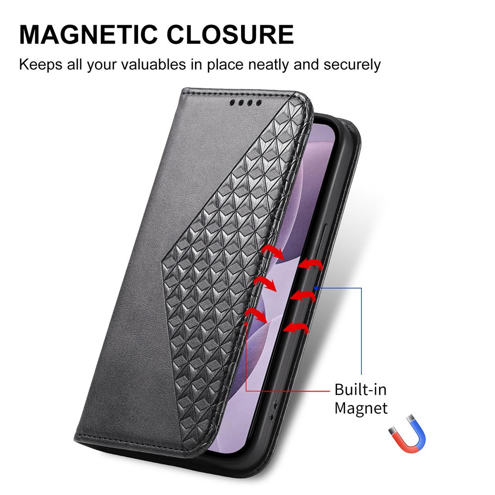 For Xiaomi Poco X8 Pro 5G  /  Redmi Turbo 5 5G Case Calf Texture PU Leather Wallet Phone Cover with Wrist Strap