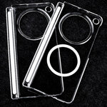 For Oppo Find N6 5G Magnetic Case Single Axis Hinge UV Coating PC Phone Cover